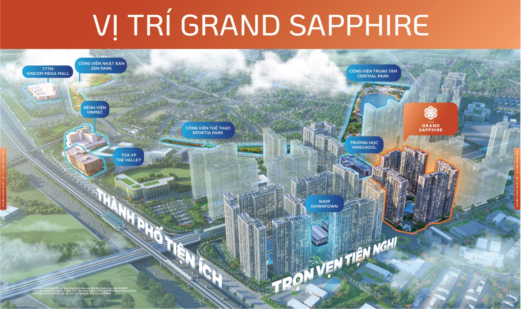 Grand Sapphire - Viên ngọc xanh quý giá của Vinhomes Smart City