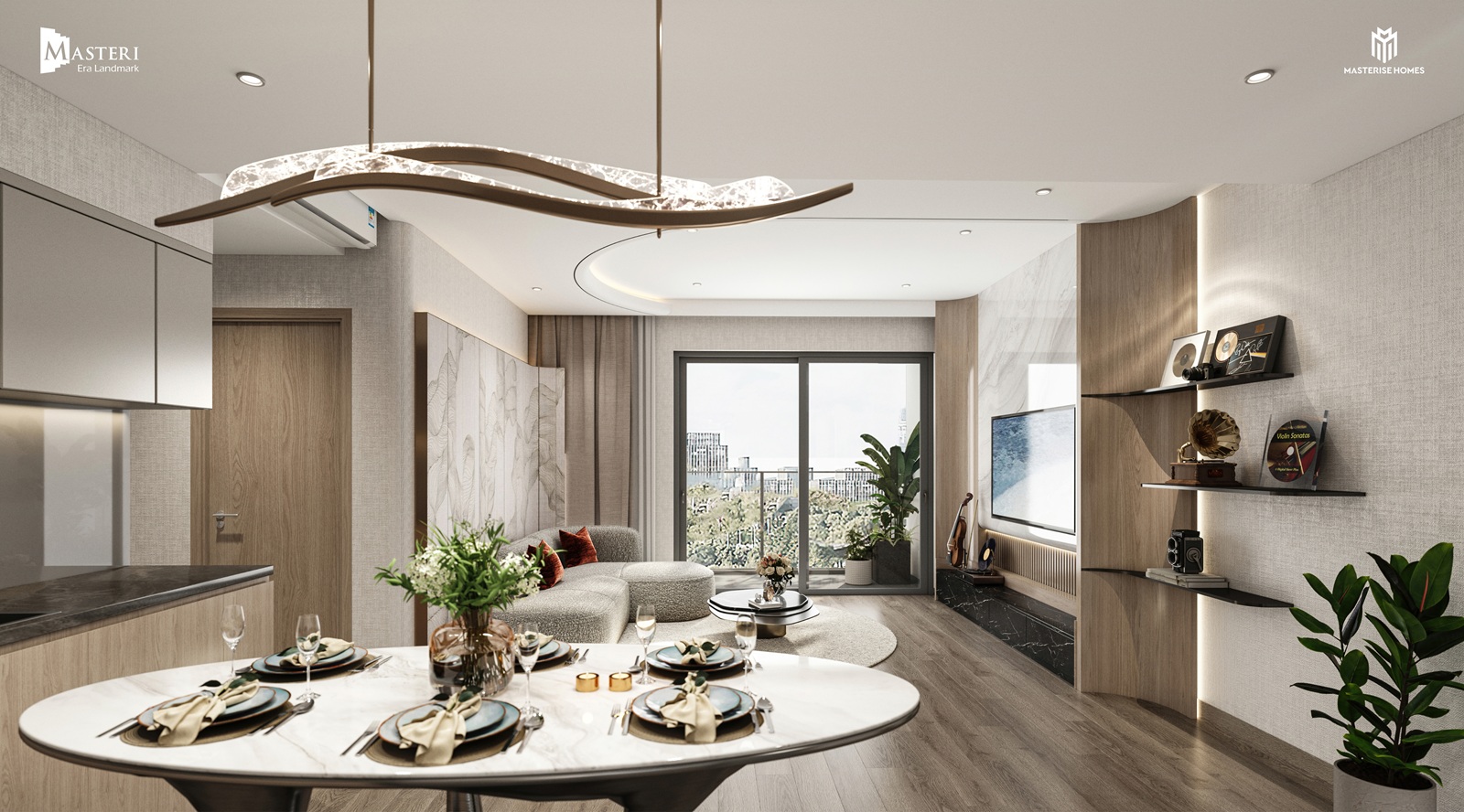 Căn hộ hoàn thiện từ nội đến ngoại thất một cách chỉnh chu